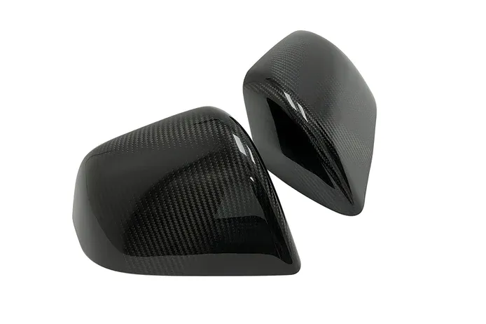 Tesla Model Y Carbon Fiber Mirror Caps -Real Molded Carbon Fiber