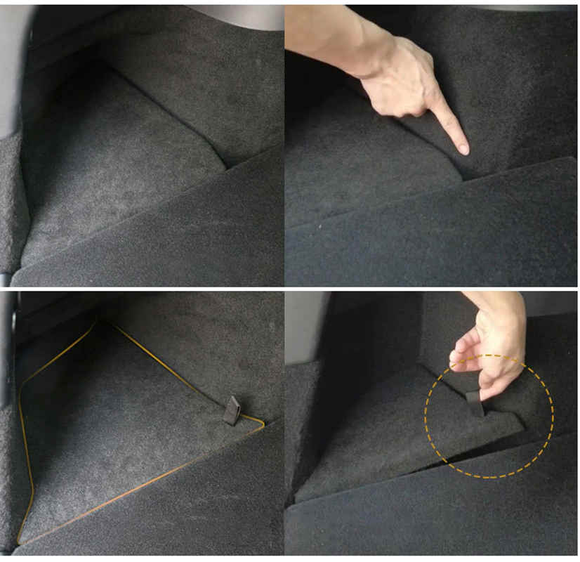 Tesla Model Y Cargo Compartment Bucket Trunk Storage Bins (2020-2023)