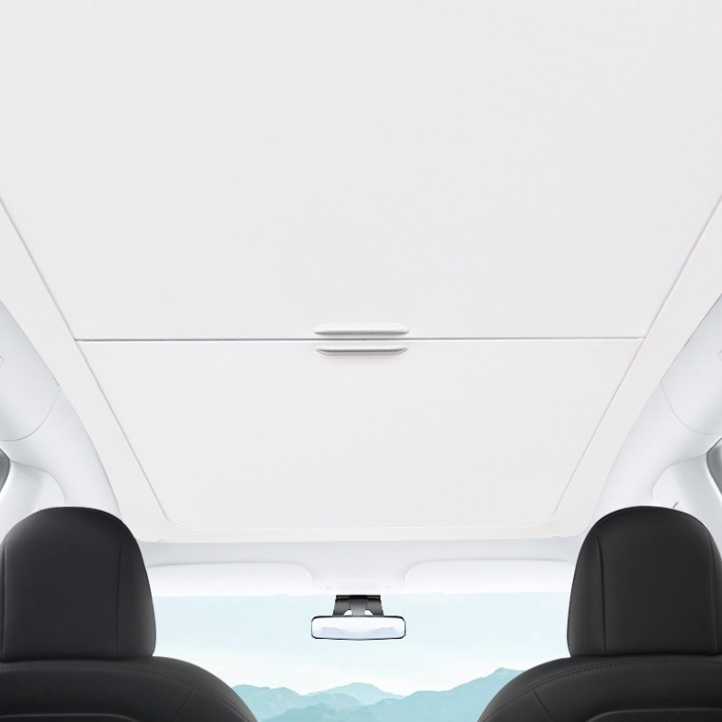 Retractable Glass Roof Sunshade for Tesla Model 3/Y