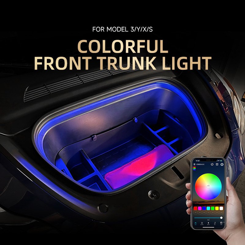 Model S/3/X/Y Frunk LED Bluetooth RGB Lighting Kit
