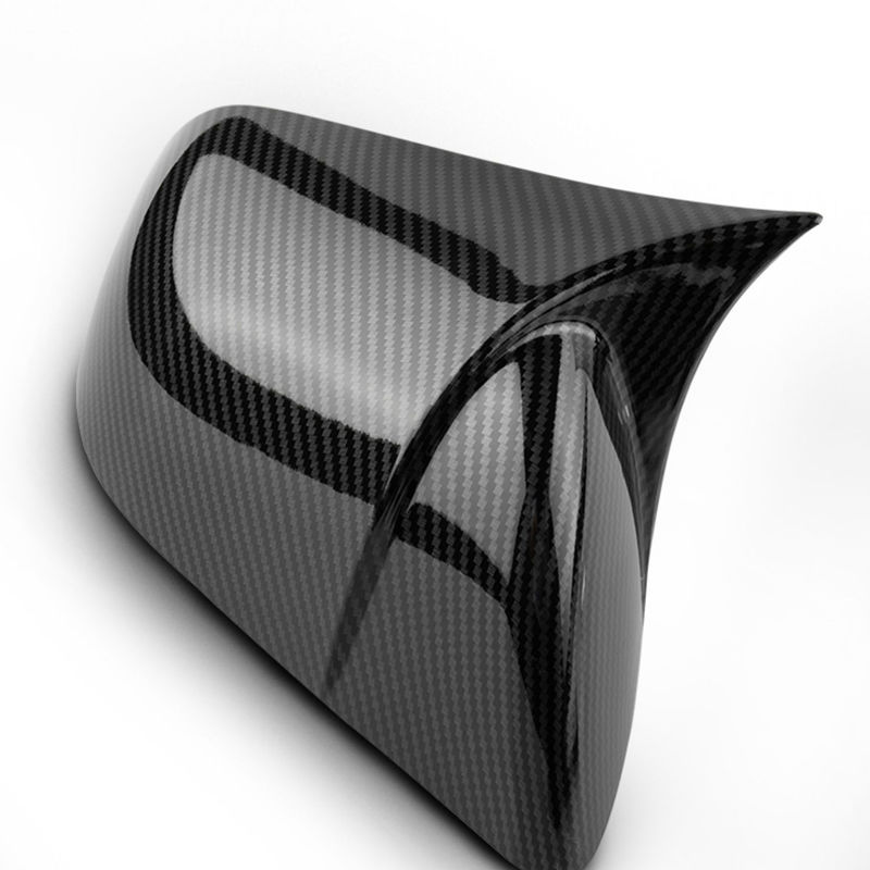 Tesla Model 3 Mirror Cover in the Shape of a Bullhorn