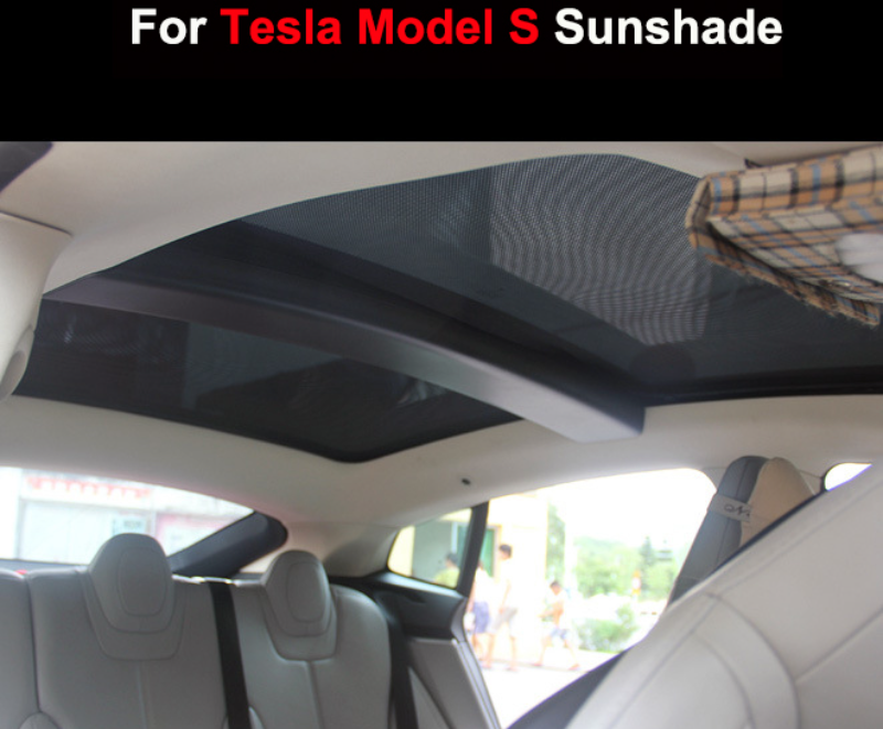 Tesla Model S Glass Roof Sunshade & Front And Rear Sunroof Shades