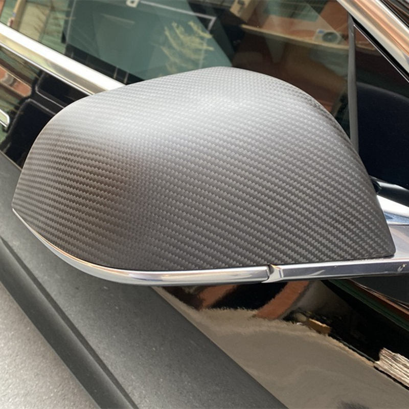 Precision Carbon Fiber Side Mirror Caps for Tesla Model S (1 Pair)
