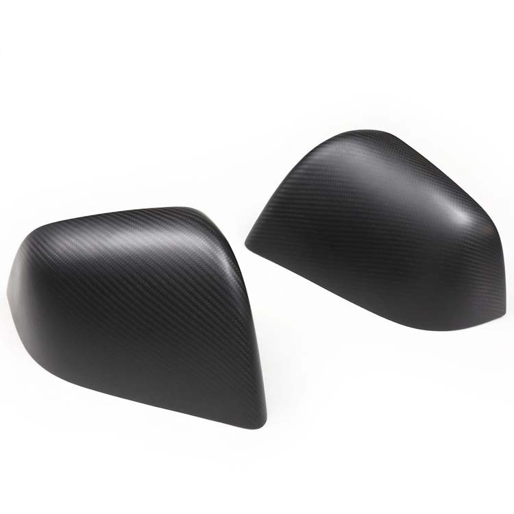 Precision Carbon Fiber Side Mirror Caps for Tesla Model S (1 Pair)