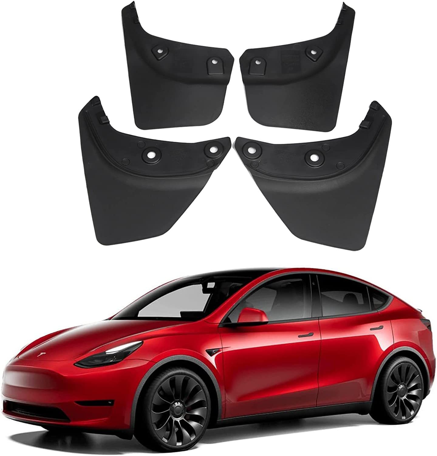 Tesla Model 3 / Model Y / Model YL OEM-Style Mud Flaps Splash Guards – Set of 4