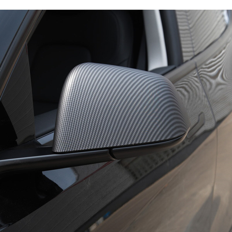 1Paar Seitentür Rückspiegel Abdeckung Kappe passt für Tesla Model Y 2020-21