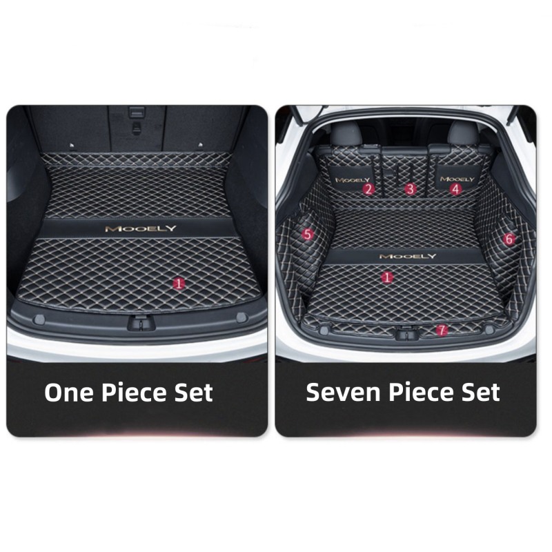 Trunk Cargo Liner for a Tesla Model Y (7 Piece Kit)