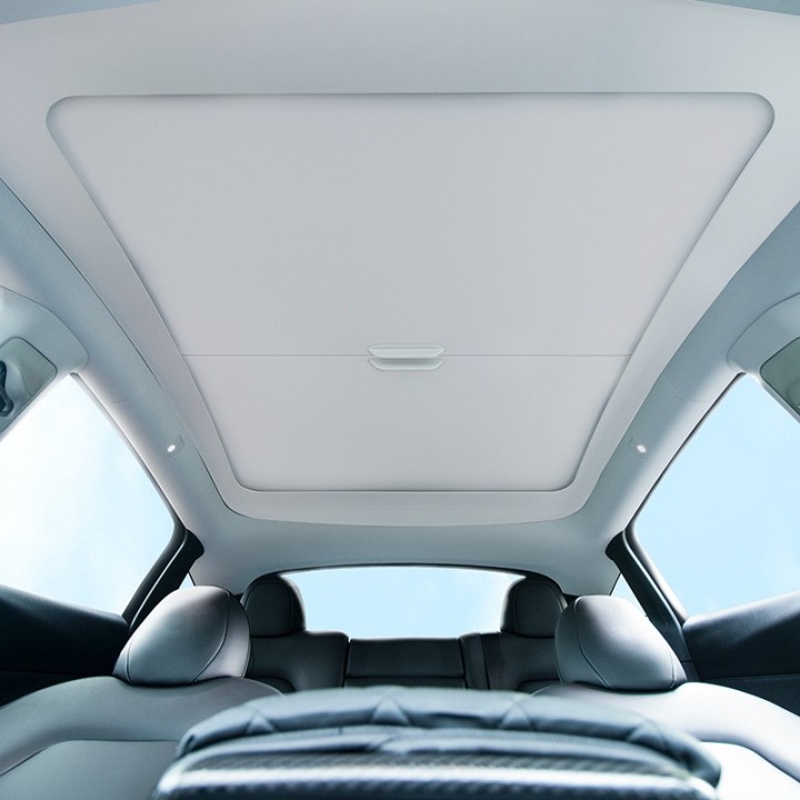 Retractable Glass Roof Sunshade for Tesla Model 3/Y/3 Highland