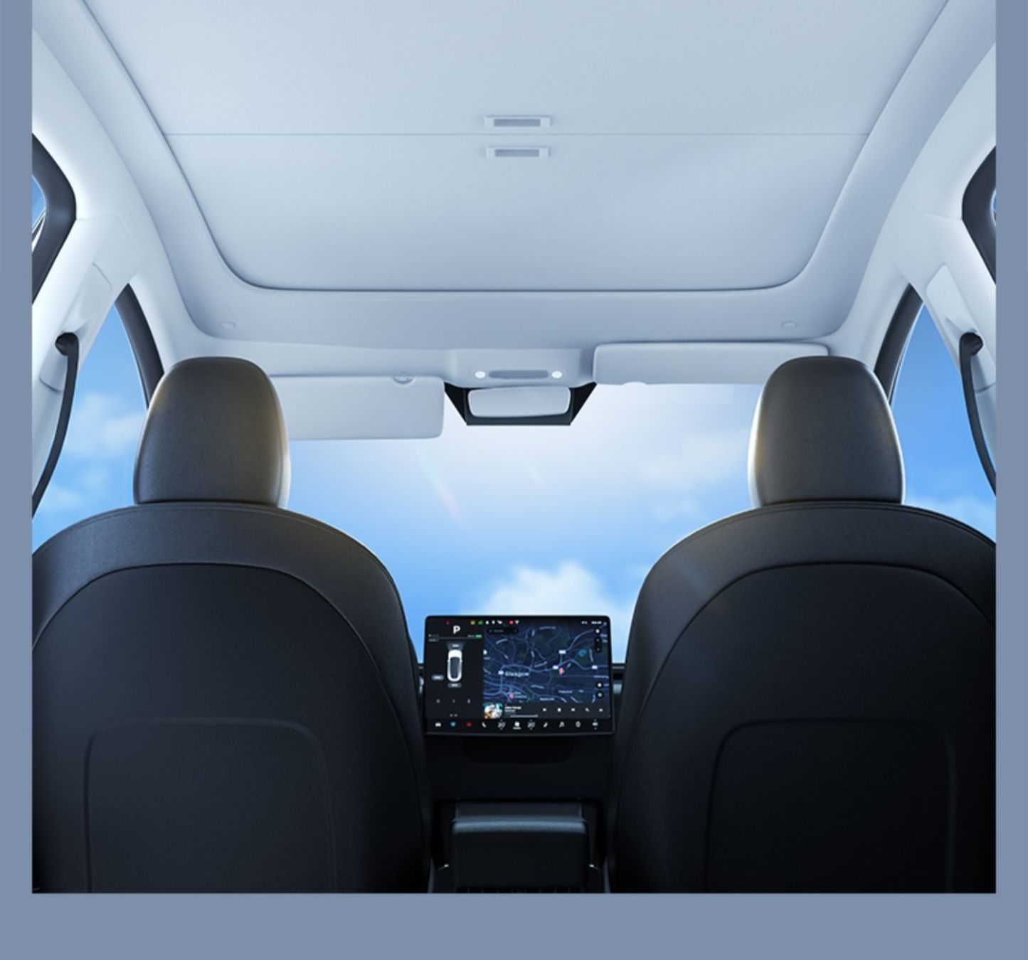 Retractable Glass Roof Sunshade for Tesla Model 3/Y