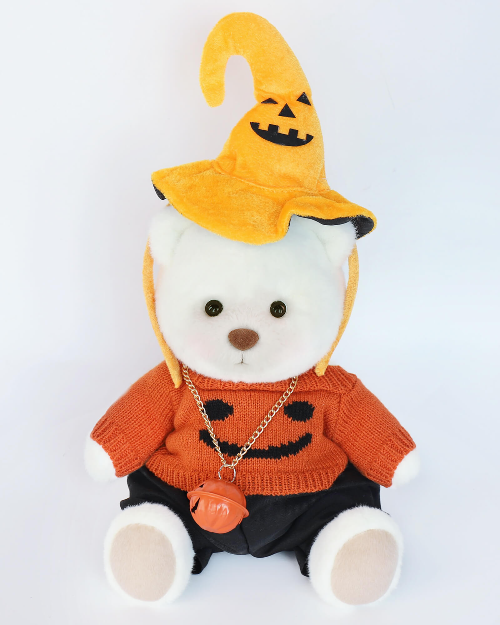 Milo | Halloween set with pumpkin necklace Bear | Bedding Bear