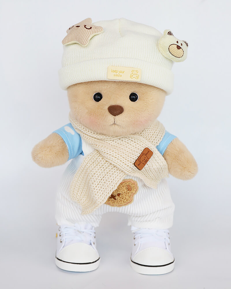 Handmade Jointed Bedding Bear With Cute Outfits