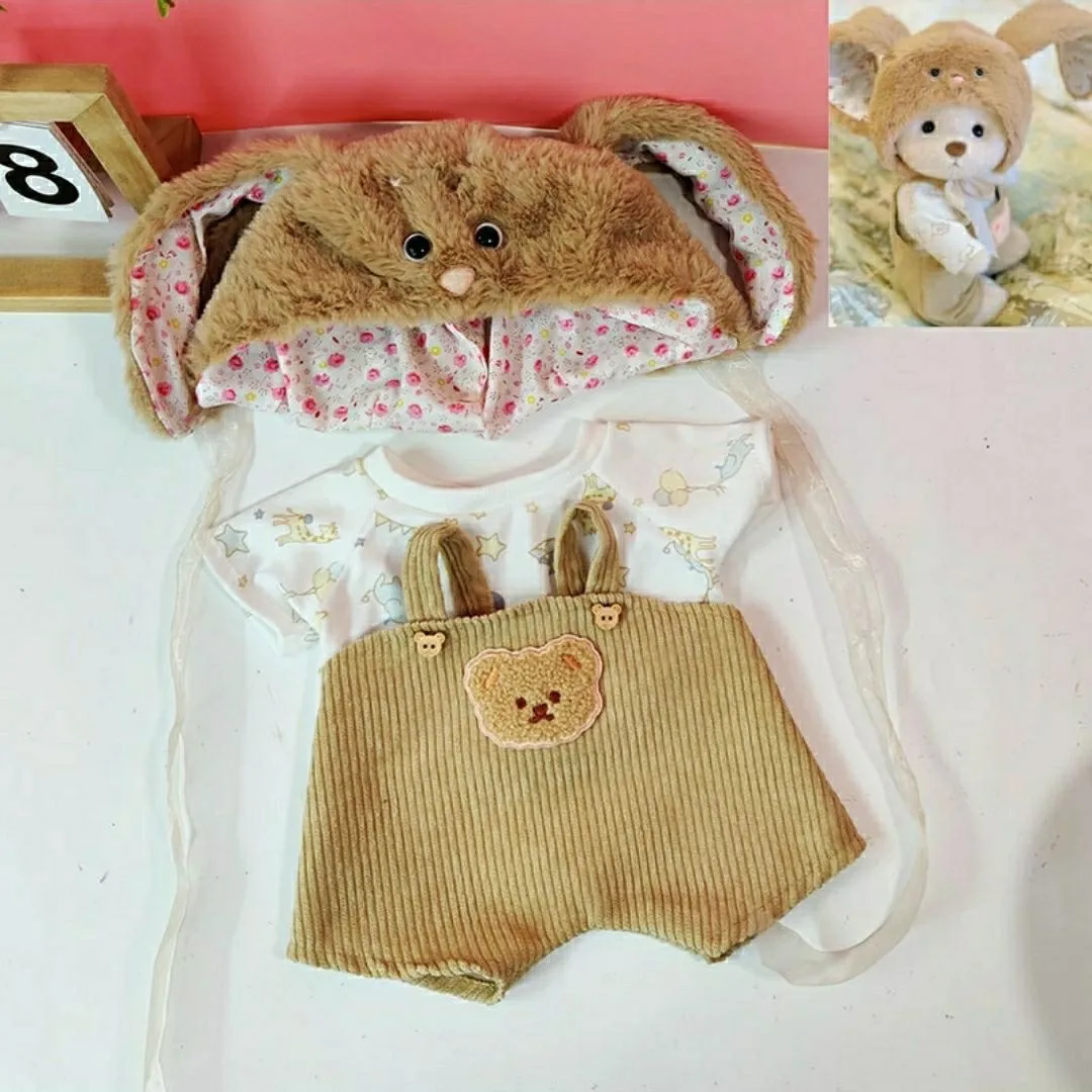 Brown Rabbit Set of Three(Outfit Only)