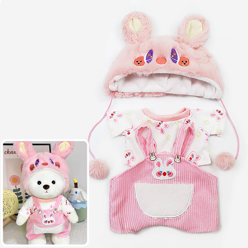Strawberry Bunny Set of Three(Outfit Only)