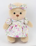 Floral Round Collar Dress Bear
