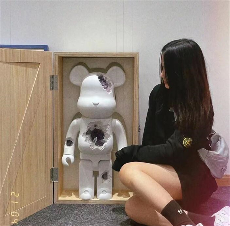 Best-Selling 1000% 70CM Daniel Arsham Bearbrick Resin Corrosion crystal figures For Collectors Art model decoration Toys