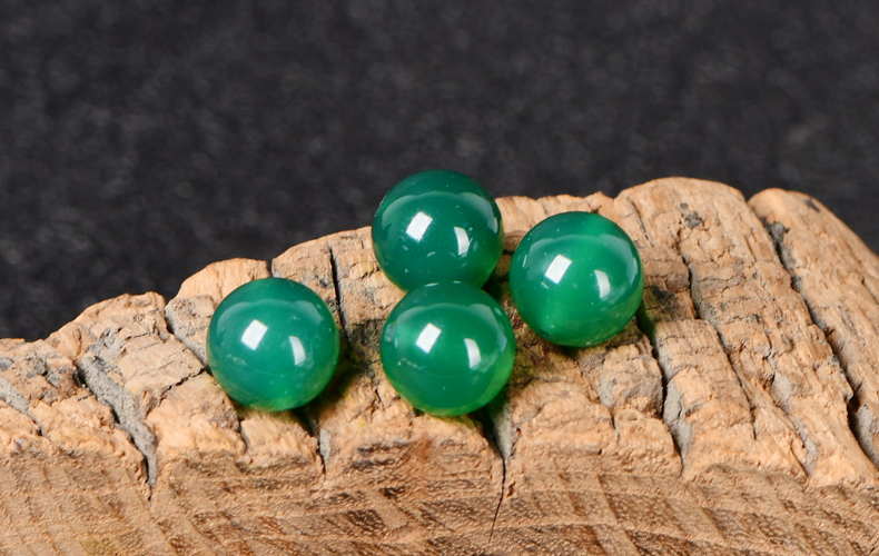 Ankupon  7A Grade Natural Agate Gemstone Loose Beads Round 14mm Crystal Energy Stone Healing Power for Jewelry Making