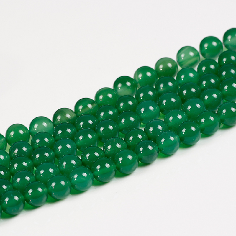 Ankupon  7A Grade Natural Agate Gemstone Loose Beads Round 14mm Crystal Energy Stone Healing Power for Jewelry Making