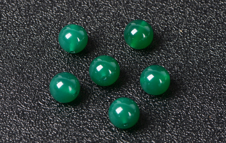 Ankupon  7A Grade Natural Agate Gemstone Loose Beads Round 14mm Crystal Energy Stone Healing Power for Jewelry Making