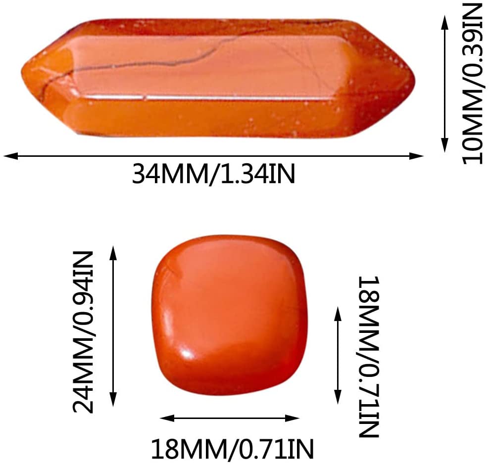 ANKUPON 14 Packs Natural Crystal Hexagonal Column Crystal Yoga Stone Gift Box Decoration,Palm Sized Original Gemstones,DIY Matching Set Gifts for Women Meditation,Collection