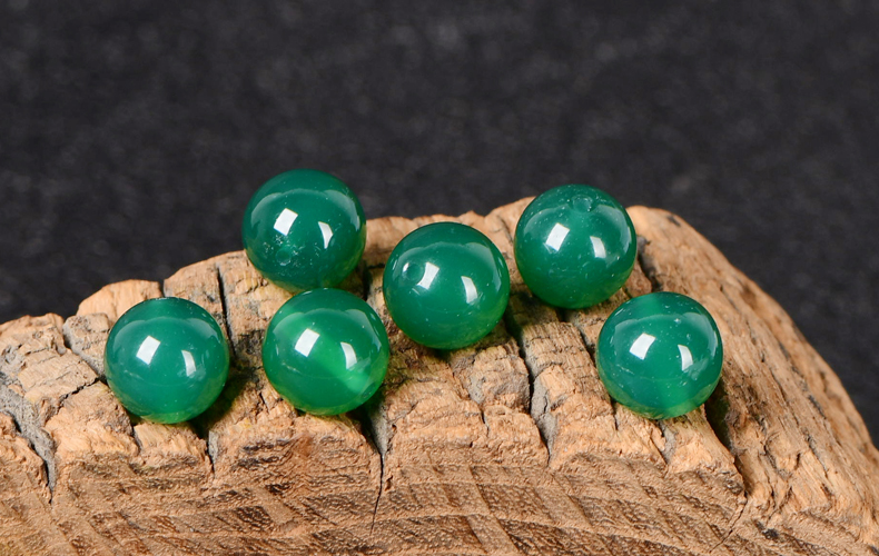 Ankupon  7A Grade Natural Agate Gemstone Loose Beads Round 14mm Crystal Energy Stone Healing Power for Jewelry Making