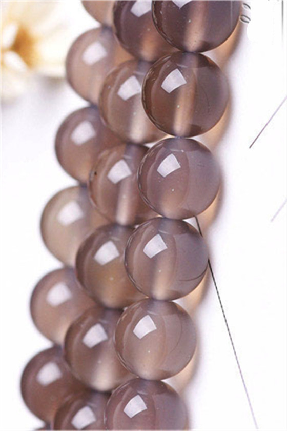 Ankupon  7A Grade Natural Agate Gemstone Loose Beads Round 14mm Crystal Energy Stone Healing Power for Jewelry Making