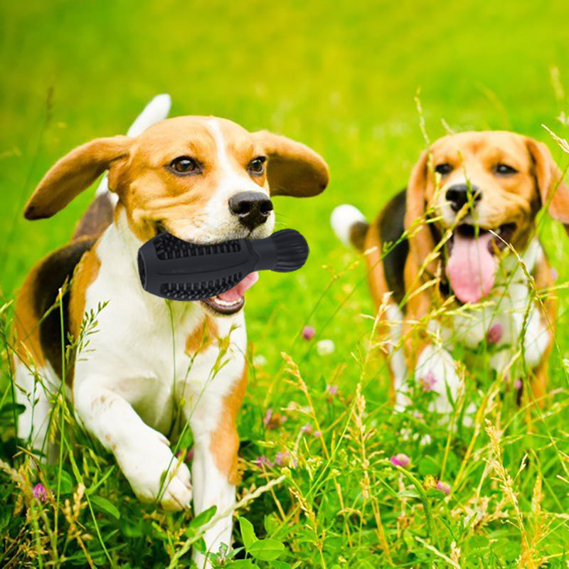 Rubber Bowling Ball Leaking Food Interactive Toy