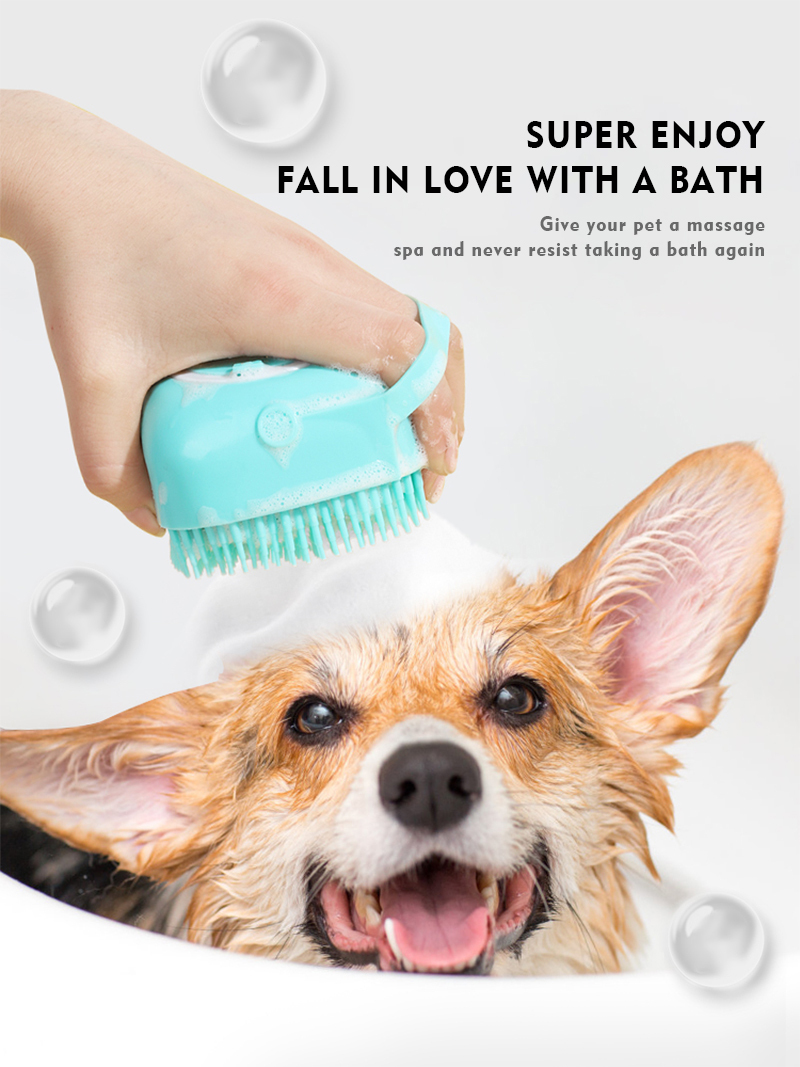 Dogs Silicone Massage Bath Brush
