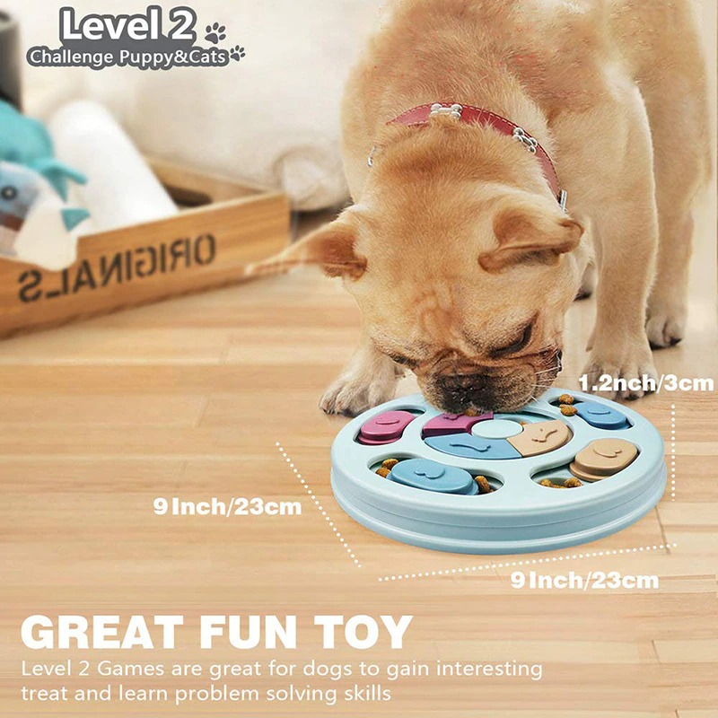 Dog Puzzle Feeder Toys Slow Feeder NonSlip Bowl