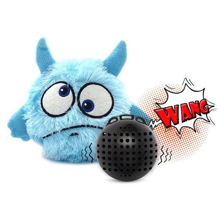 Interactive Monster Plush Shake Giggle Ball Dog Toy