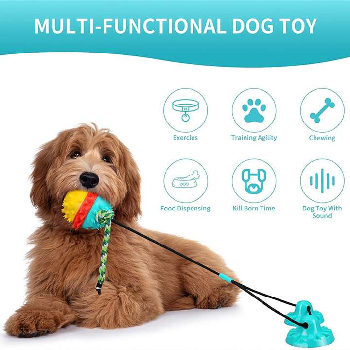 Dog Vacuum Suction Cup Tug-Of-War Toys