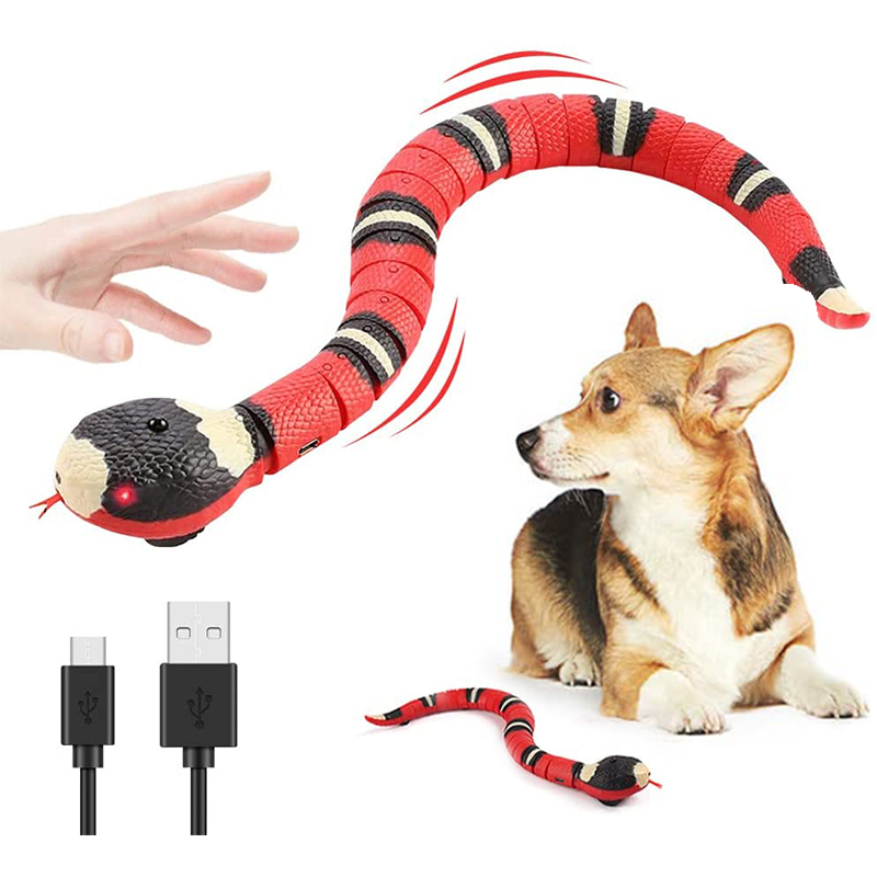 Electric infrared sensor snake dog toy
