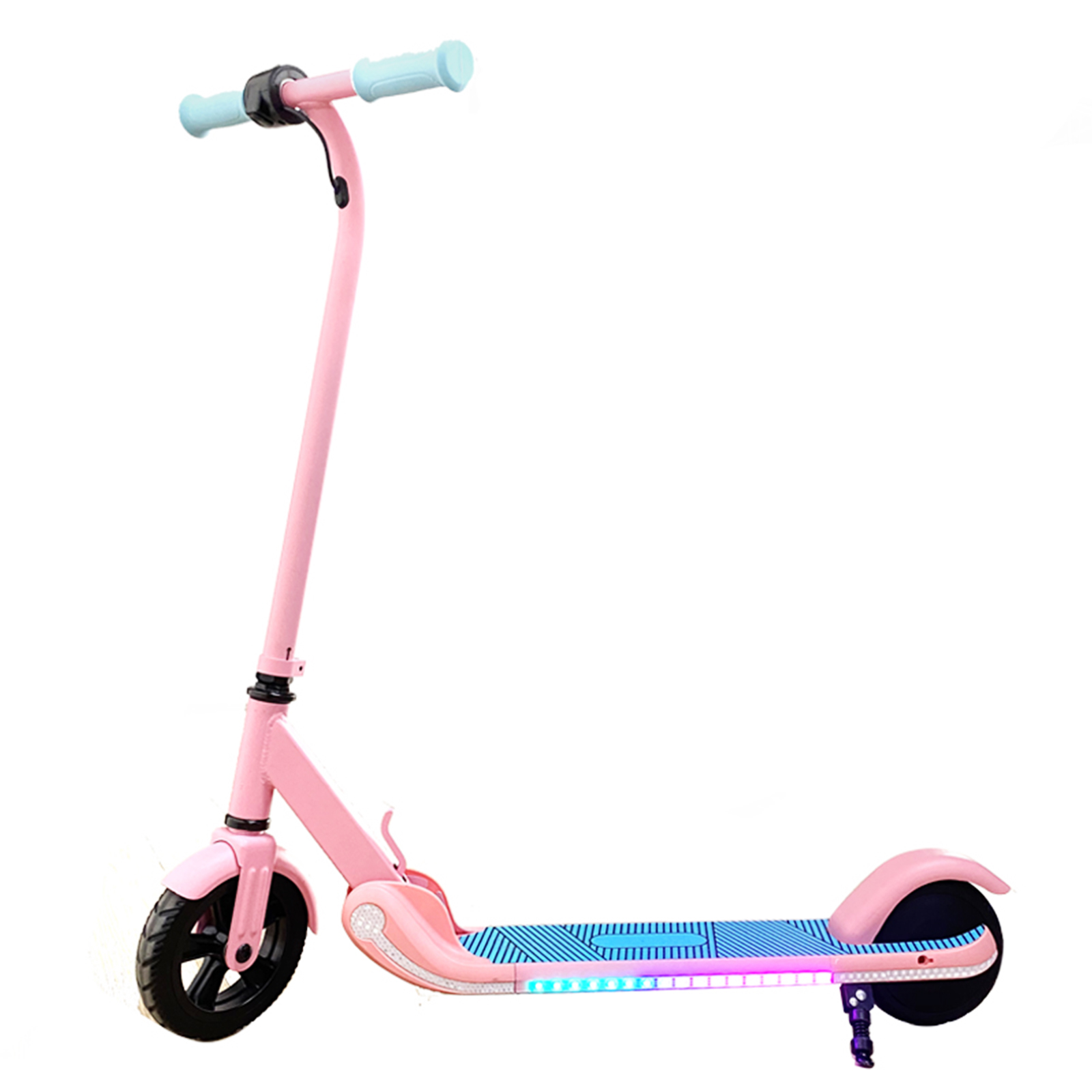 Elektro Scooter 7 Zoll Pink Elektroroller Faltbarer E-Roller Kinder altbar E-Scooter Klappbar Aluminium Roller