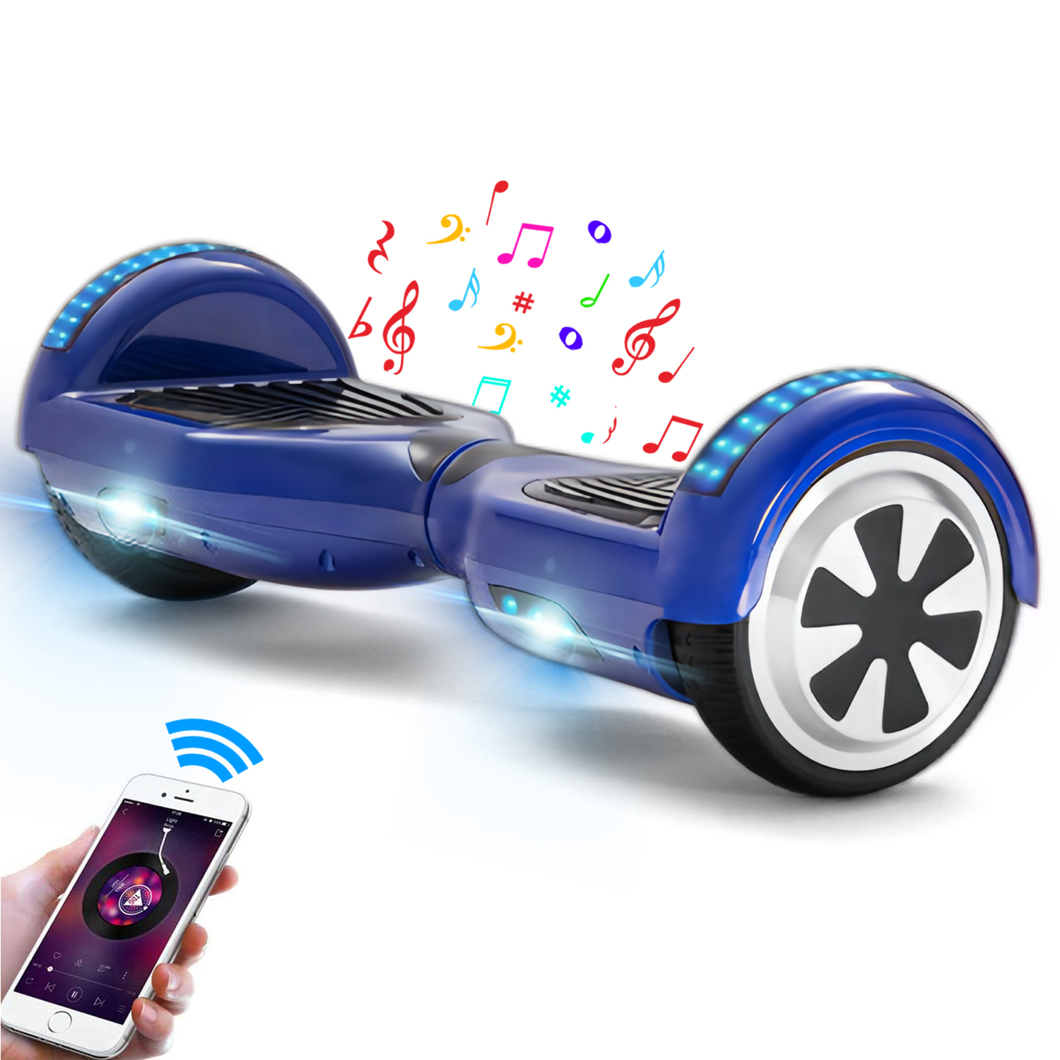 6,5 Zoll Blau Hoverboard für Kinder Bluetooth Lautsprecher Musik Deutschland