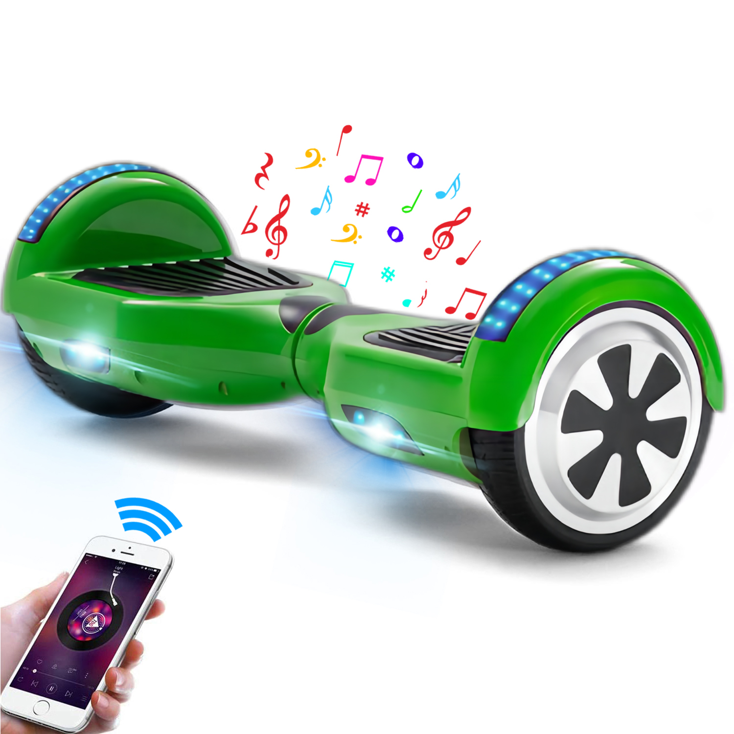 6,5 Zoll Grün Hoverboard für Kinder Bluetooth Lautsprecher Musik Deutschland