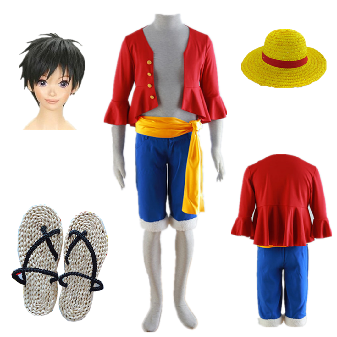  Anime One Piece Monkey D Luffy cosplay Costume 