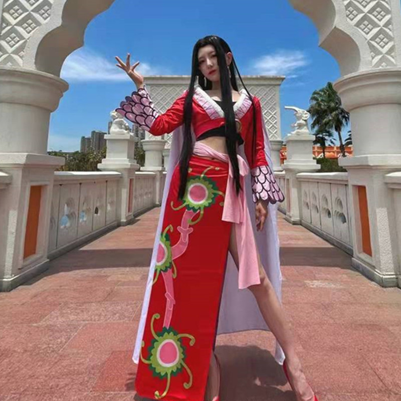 One Piece Boa Hankokkku cosplay costume