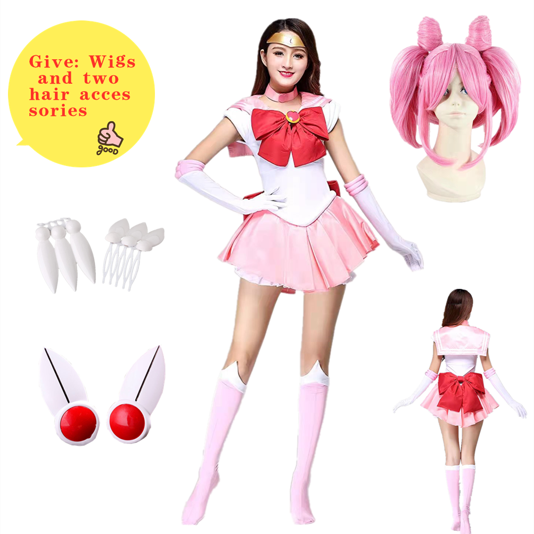 Anime Sailor Moon Chibi  Cosplay Costume 