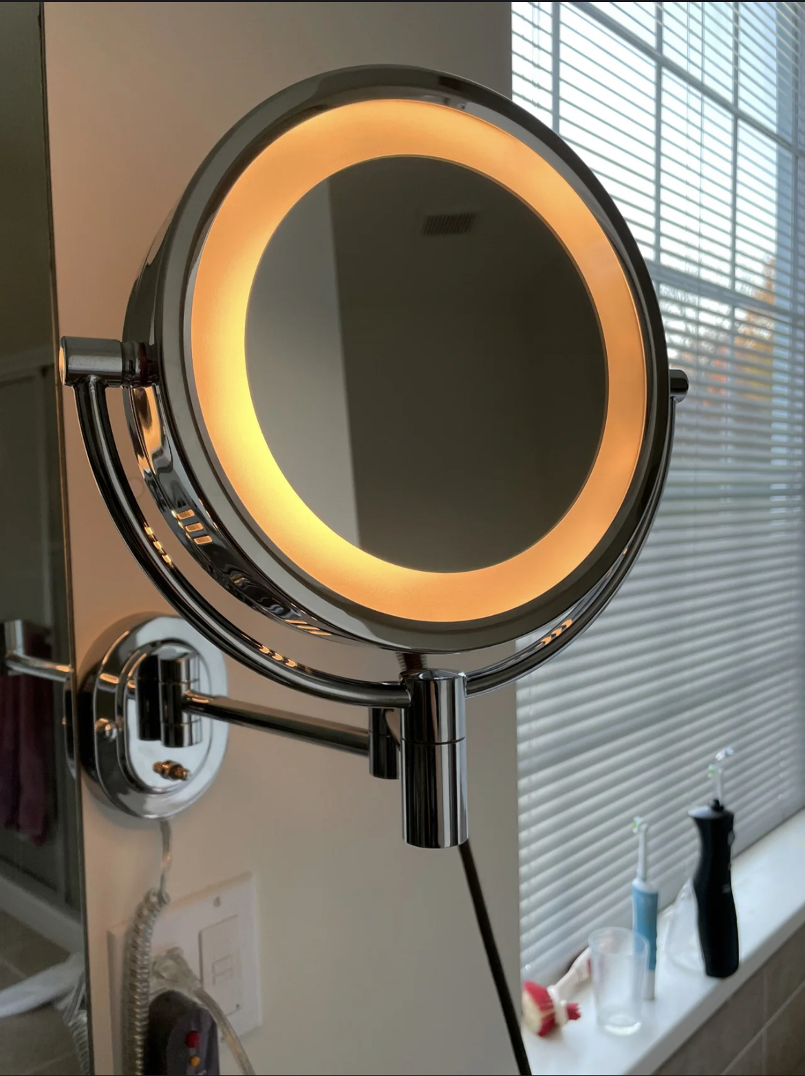 Lighted Wall Mounted Makeup Mirror