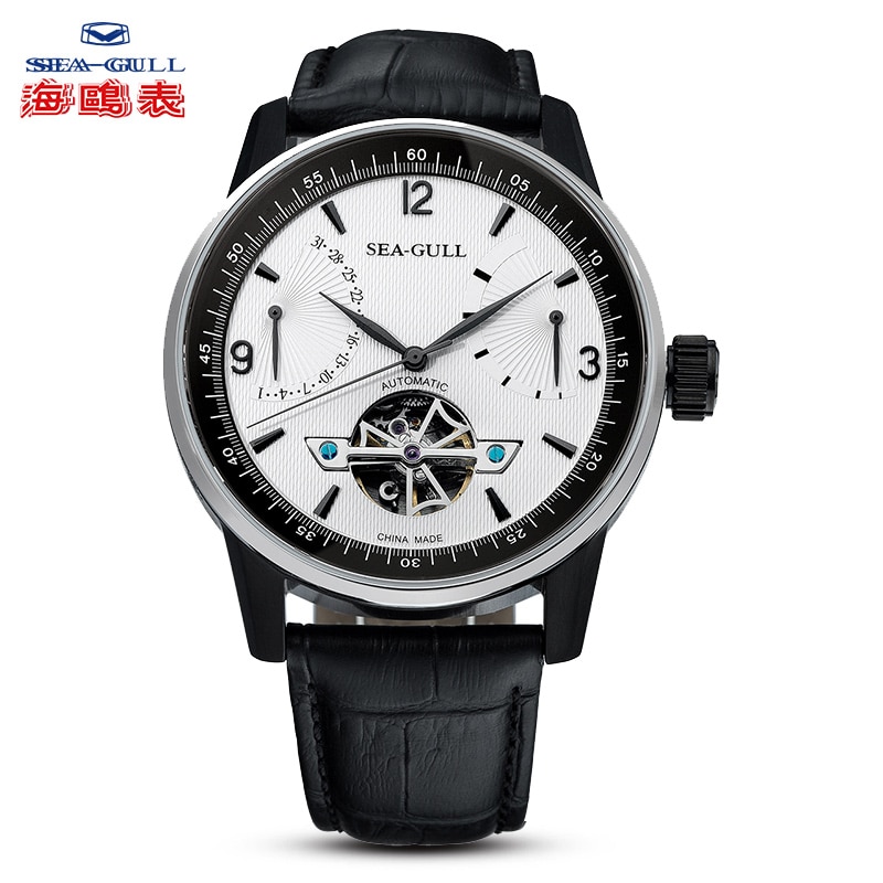 Seagull Men's Watch Automatic Mechanical Watch Business Casual Hollow Flywheel Multi-Function Dial Men's Watch 219.327
