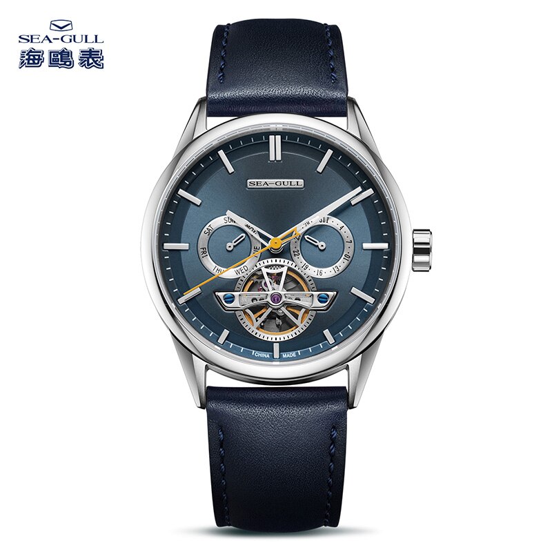 2021 New Seagull Men's Mechanical Watch Men's Wrist Watch Hollow Flywheel Waterproof Automatic Mechanical Watch 6126
