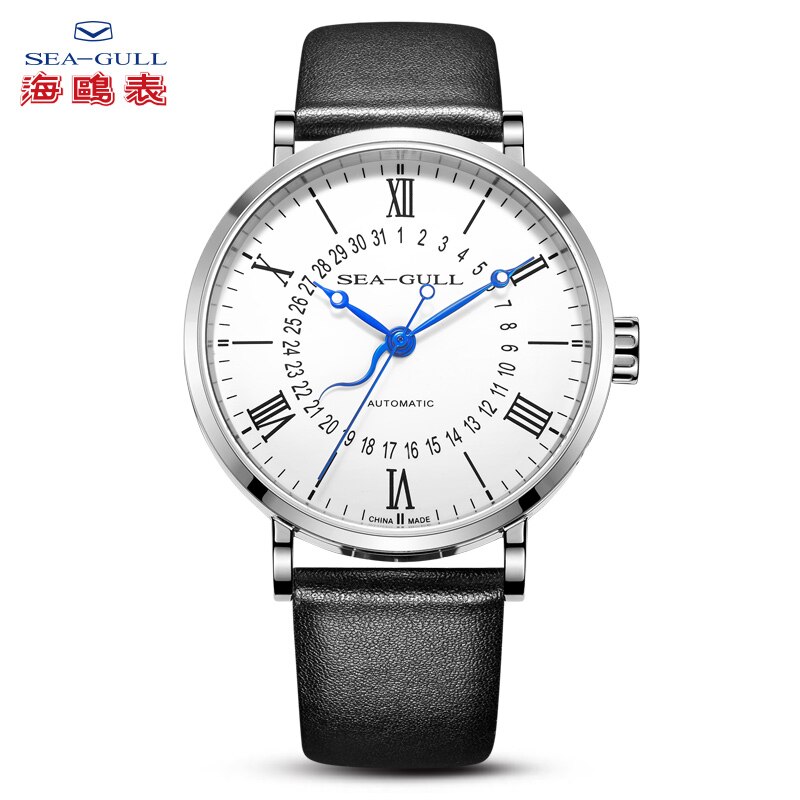 Seagull Watch Men's Belt Waterproof Simple Business Casual Automatic Mechanical Watch National Series-Homecoming 819.97.6053