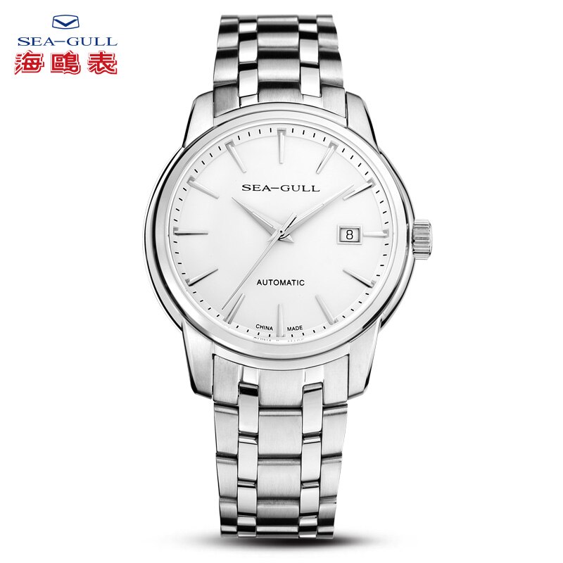 2021 Seagull Men's Watch Single Calendar Steel Band Waterproof Automatic Mechanical Watch 816.421  Series