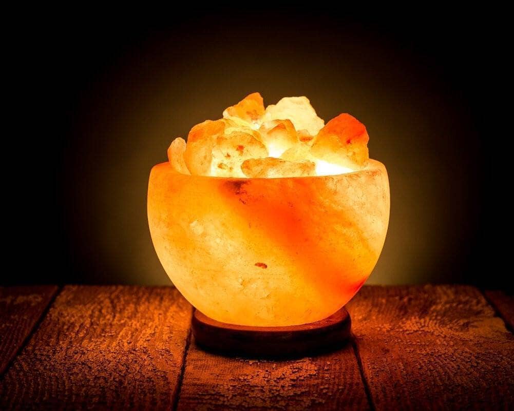 Himalayan Rock Salt Bowl Lamp