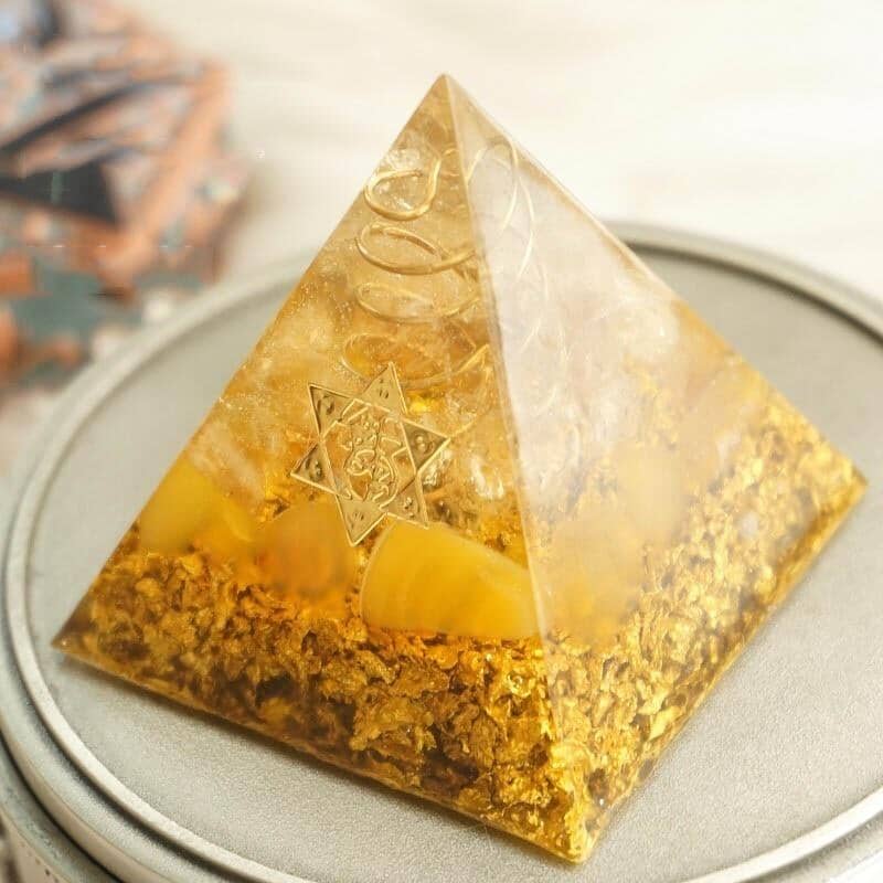 Orgone Pyramid Citrine Crystal