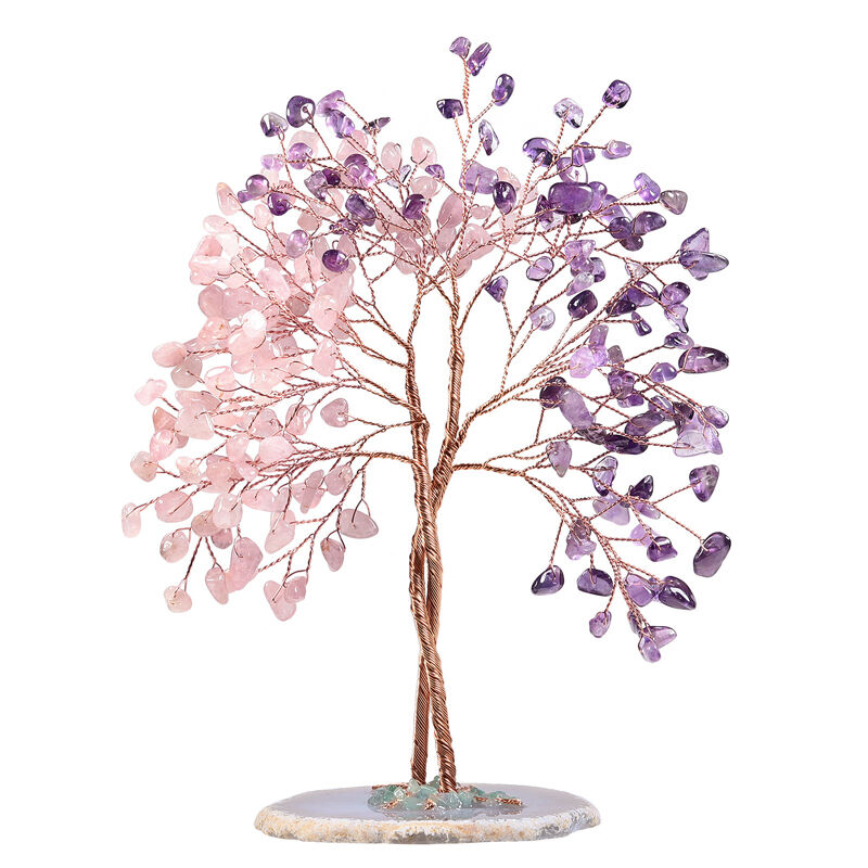 "Relaxation & Kindness" Natural Crystal Feng Shui Tree