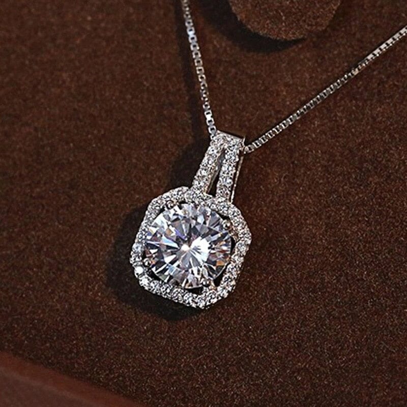Solitaire Cut Diamond Necklace