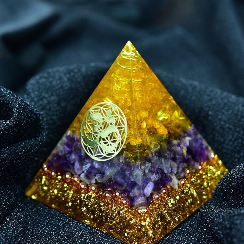Orgone Pyramid Amethyst Citrine Crystal