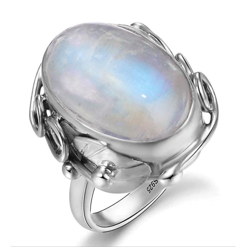 Natural Oval Moonstone Ring