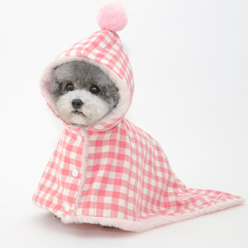 Pajamas Clothes for Small Dogs | Winter Warm Sleeping Cover Cotton Fleece Cloak-heyidear