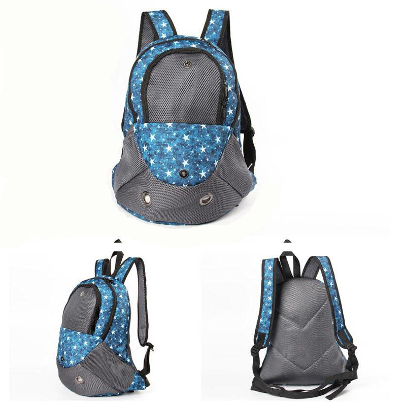 Pet Carrier Shoulders Back Front Pack Dog Cat Travel Bag Mesh Backpack Head Out Design Travel Bag-heyidear